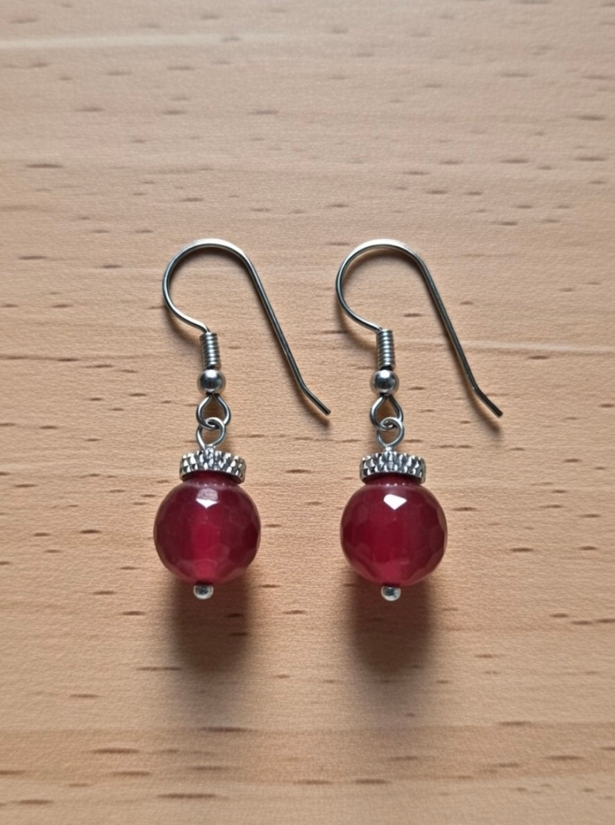 Earrings with Carnelian