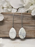 Earrings with Howlite