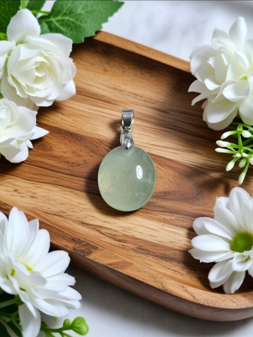 Prehnite pendant