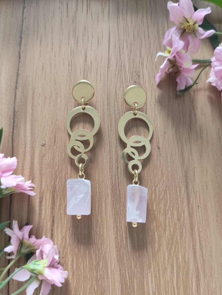 Kunzite earrings