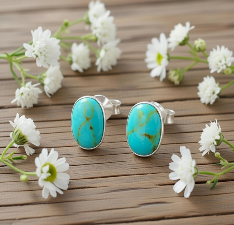 Earrings with Turquoise