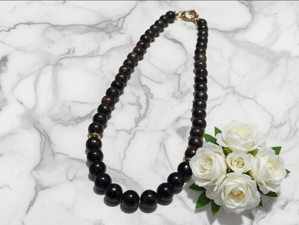 Bronzite necklace