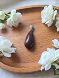 Mahogany obsidian pendant
