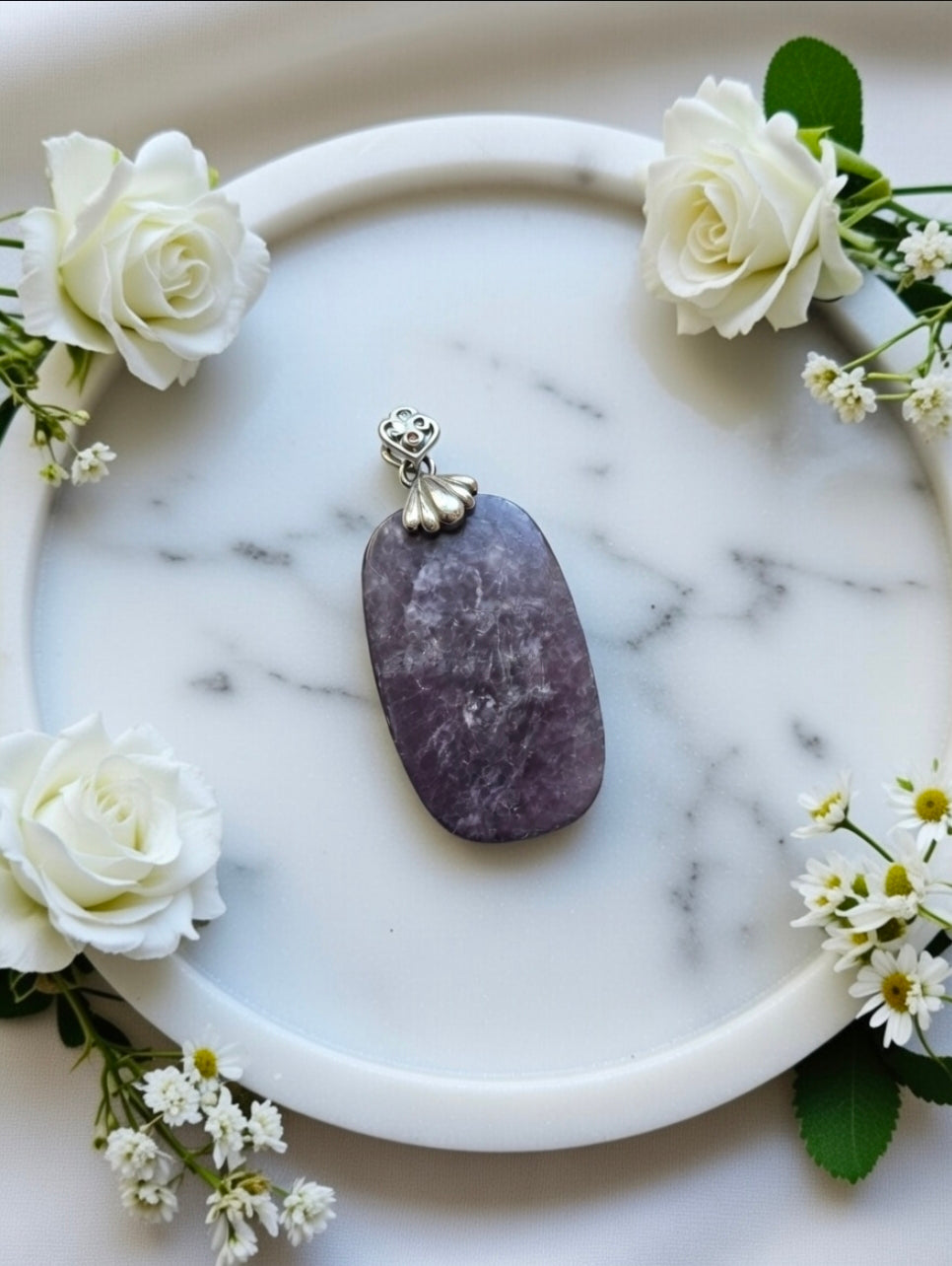 Lepidolite pendant
