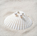 Pearl stud earrings