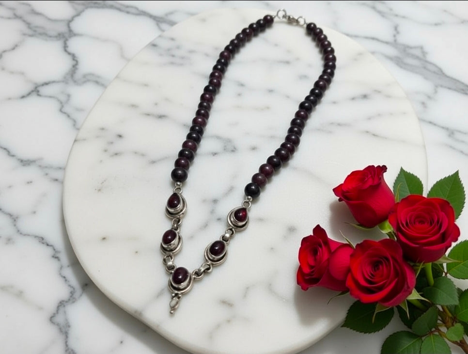Garnet necklace