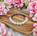 Bracelet of Pink Quartz & Lava