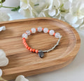 Bracelet of Coral & Rose Quartz