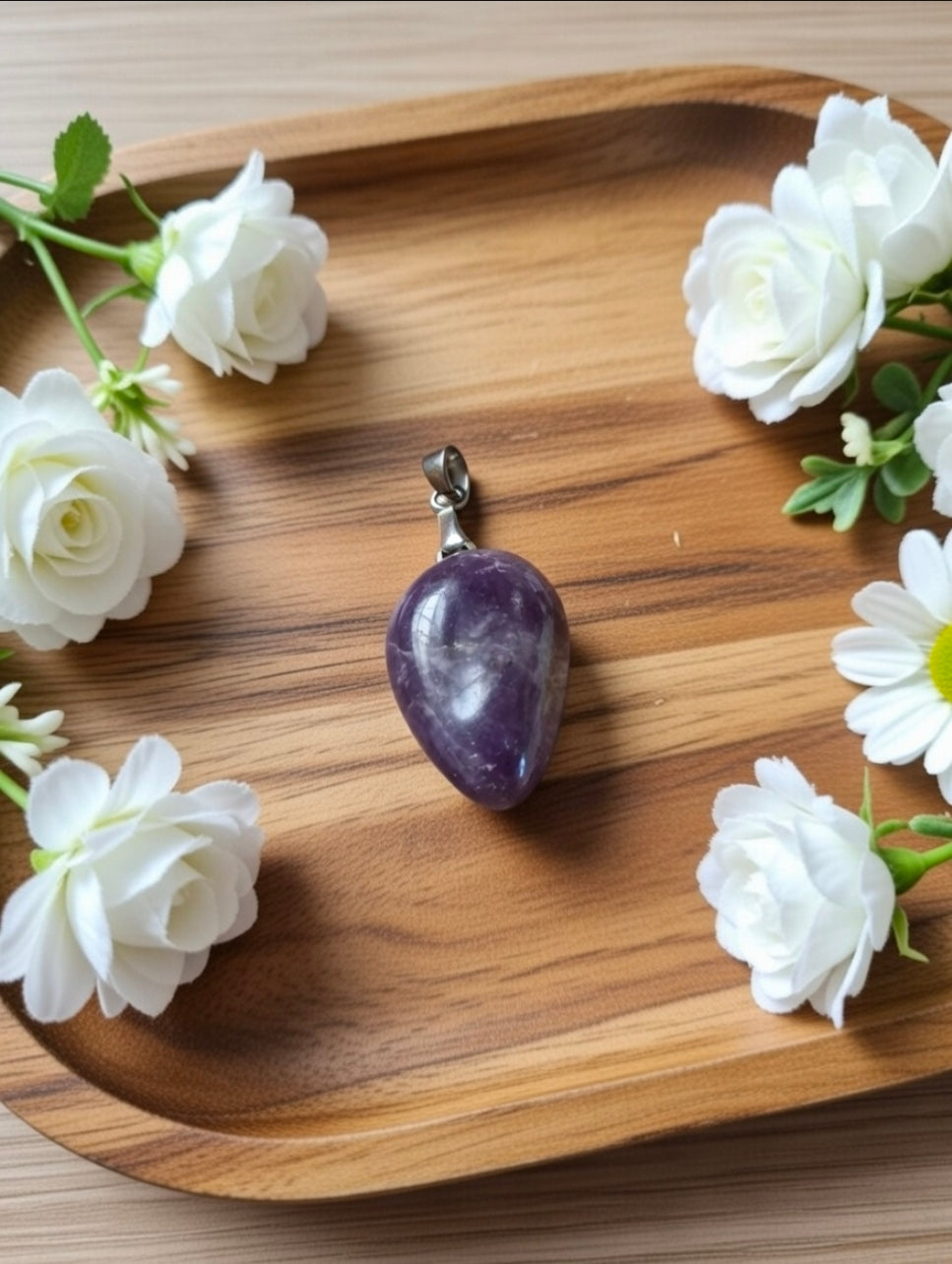Lepidolite pendant