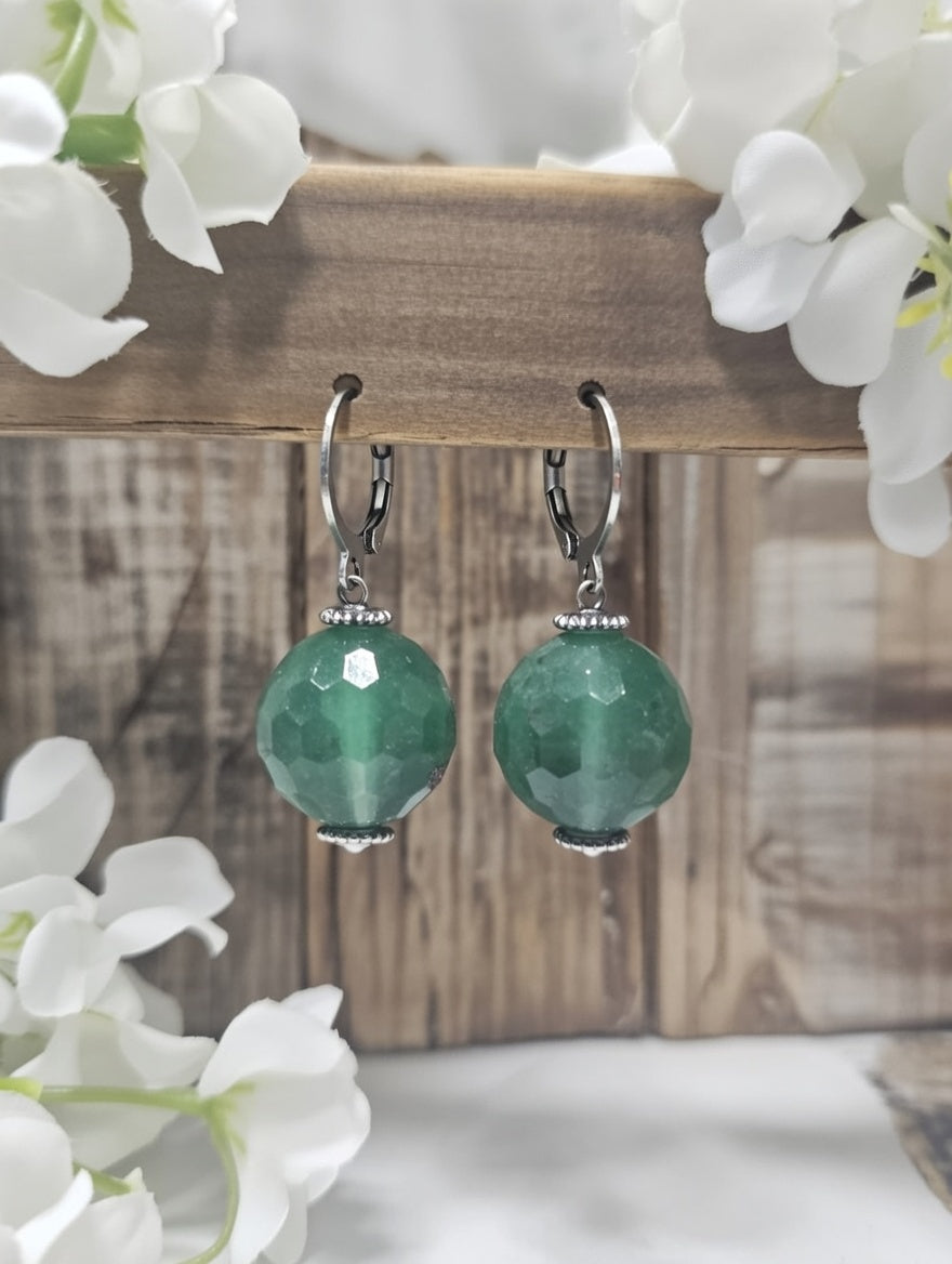 Chrysoprase earrings