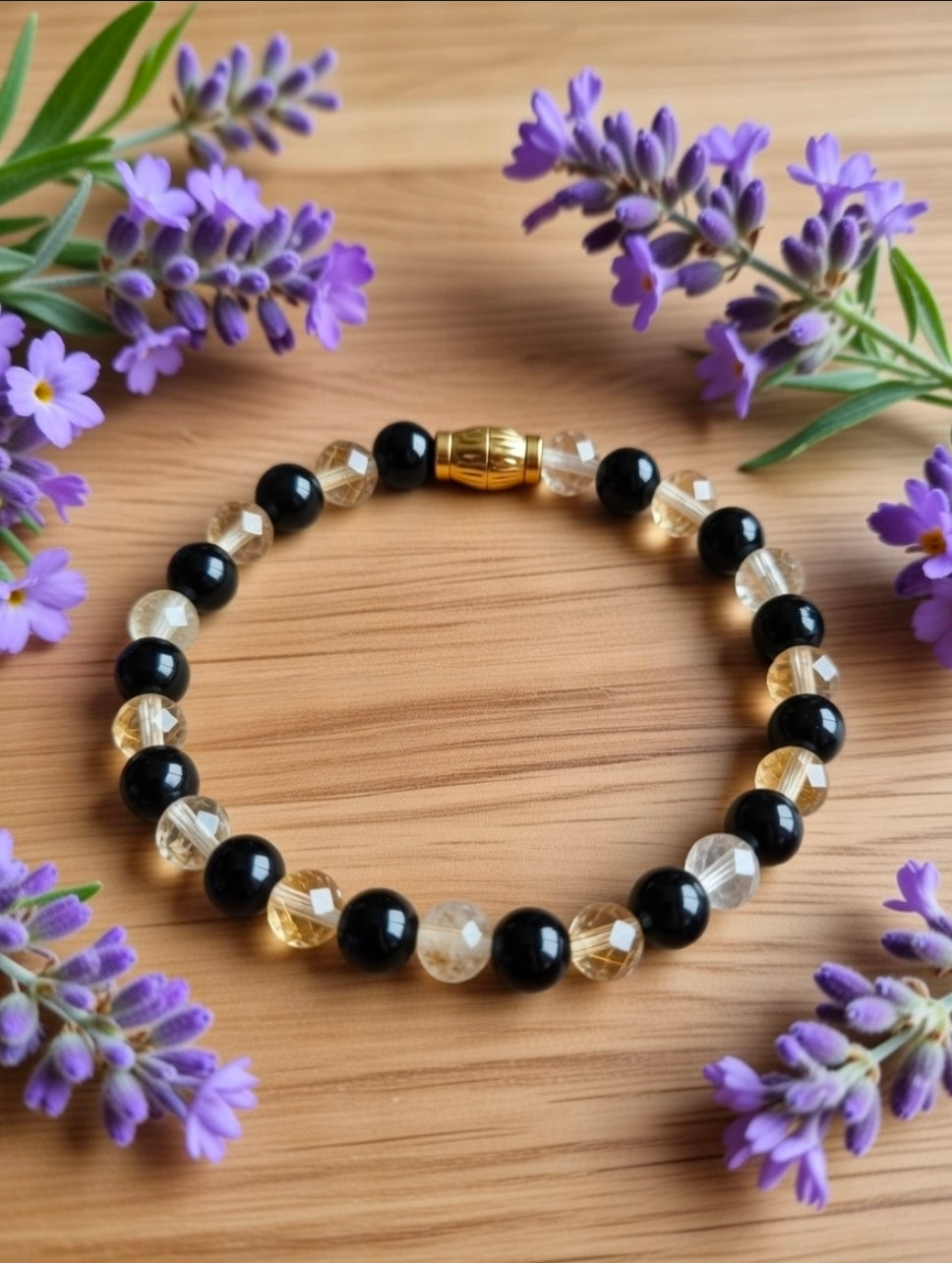 Onyx & Citrine bracelet