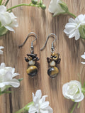 Tiger's eye earrings