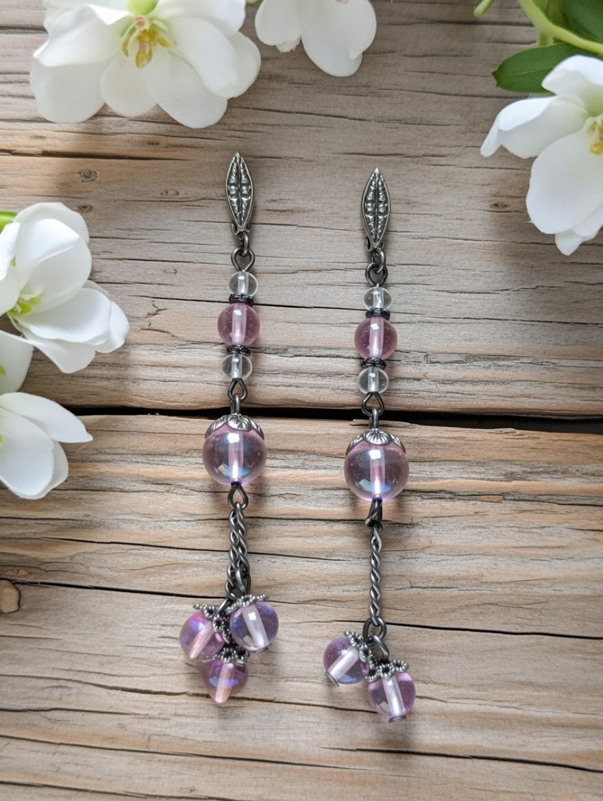 Earrings with Glass beads