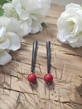 Coral earrings
