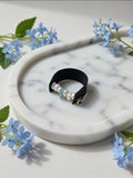 Ring with Pearls & Aquamarine