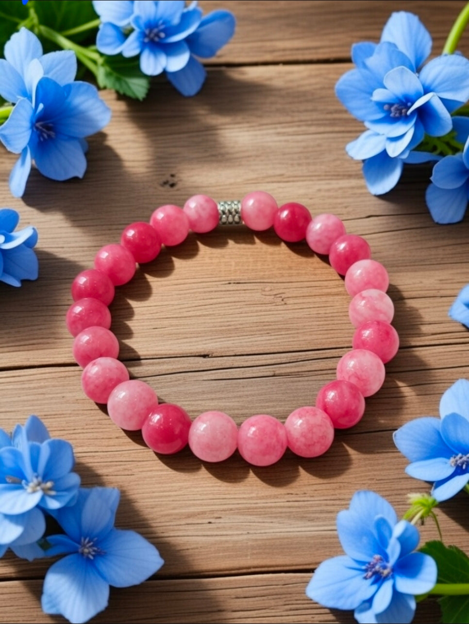 Rhodochrosite bracelet
