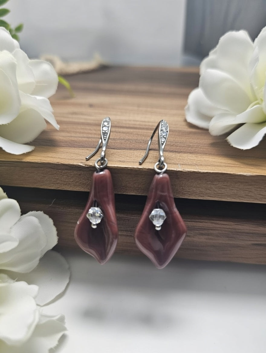 Earrings with Jasper
