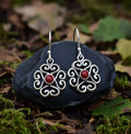 Earrings with Onyx