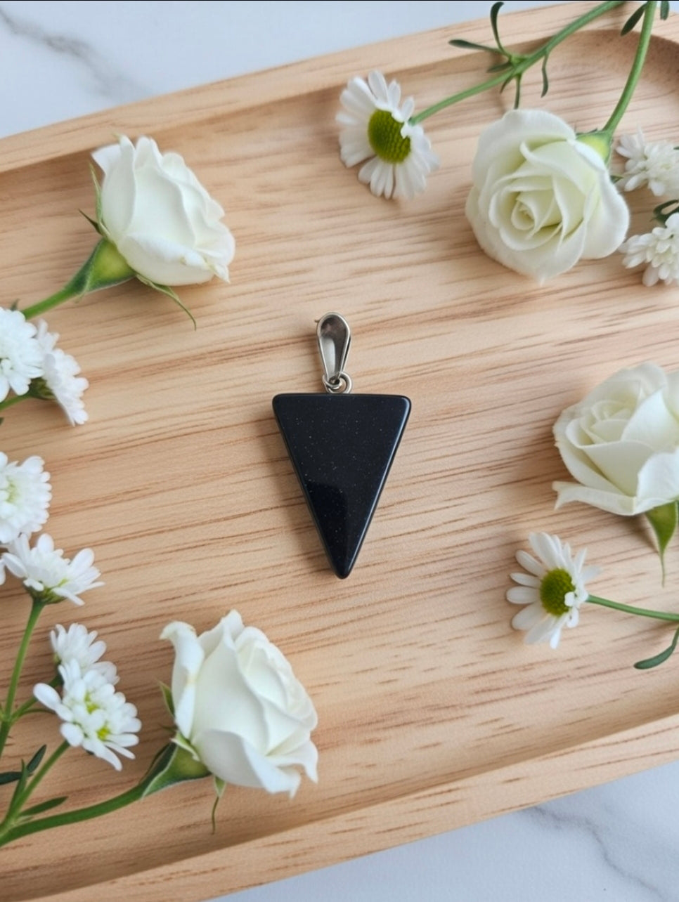 Obsidian pendant