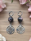 Rhodonite Muladhara earrings