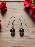 Earrings with Garnet