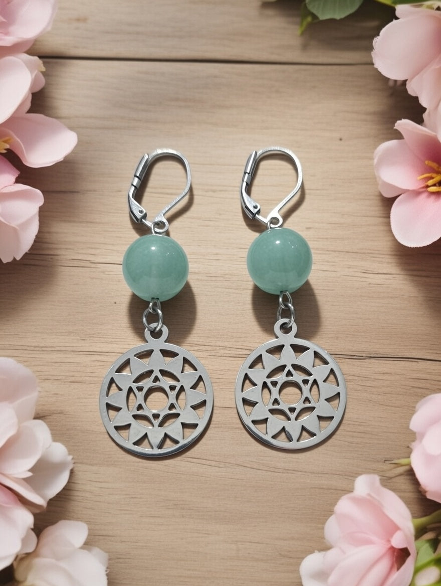 Aventurine earrings
