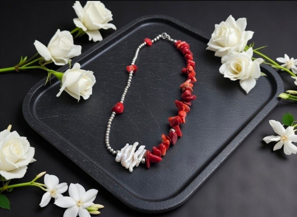 Coraline & Mother of Pearls choker