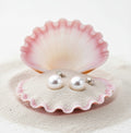 Pearl stud earrings