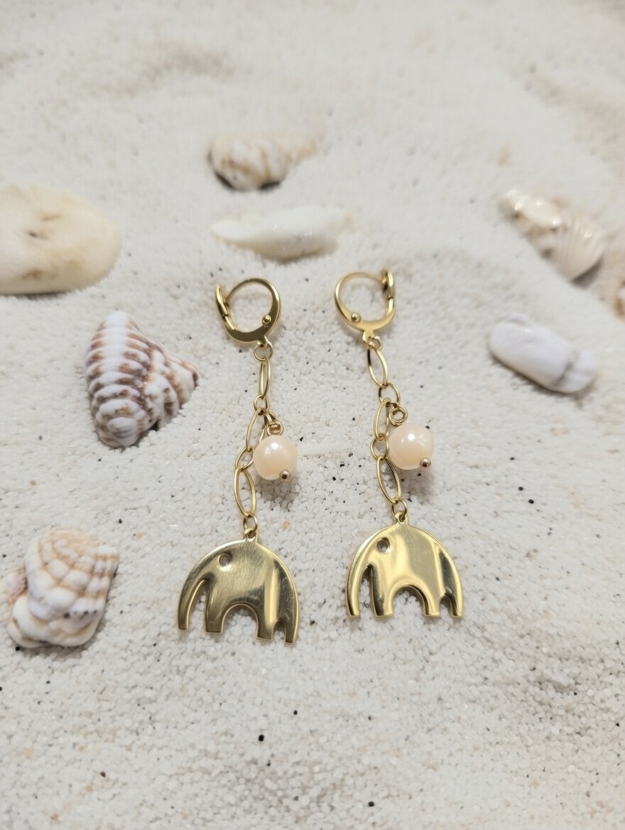 Mother-of-pearl earrings