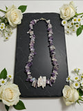 Amethyst & Mother of Pearl choker