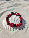 Coralline & Spinel bracelet