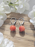 Coral earrings