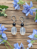 Earrings with Opalite & Spinel