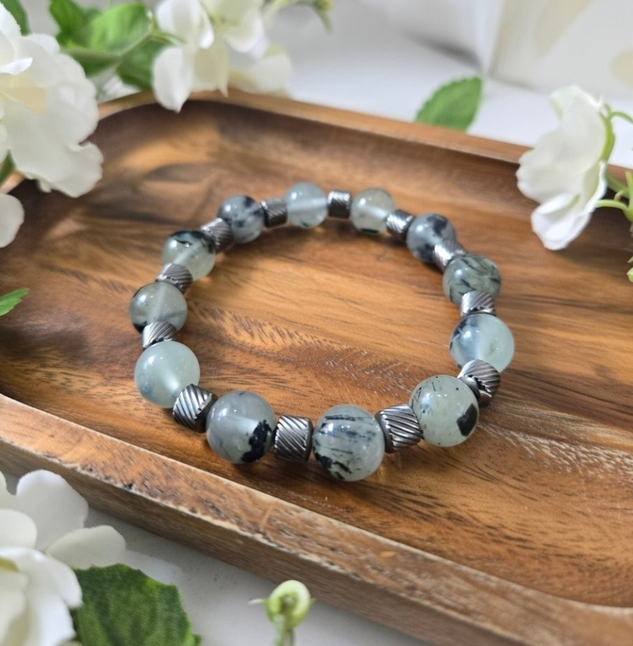 Prehnite bracelet