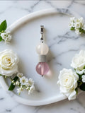 Rose quartz & Strawberry quartz pendant