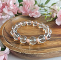 Bracelet of Rock crystal & Coral