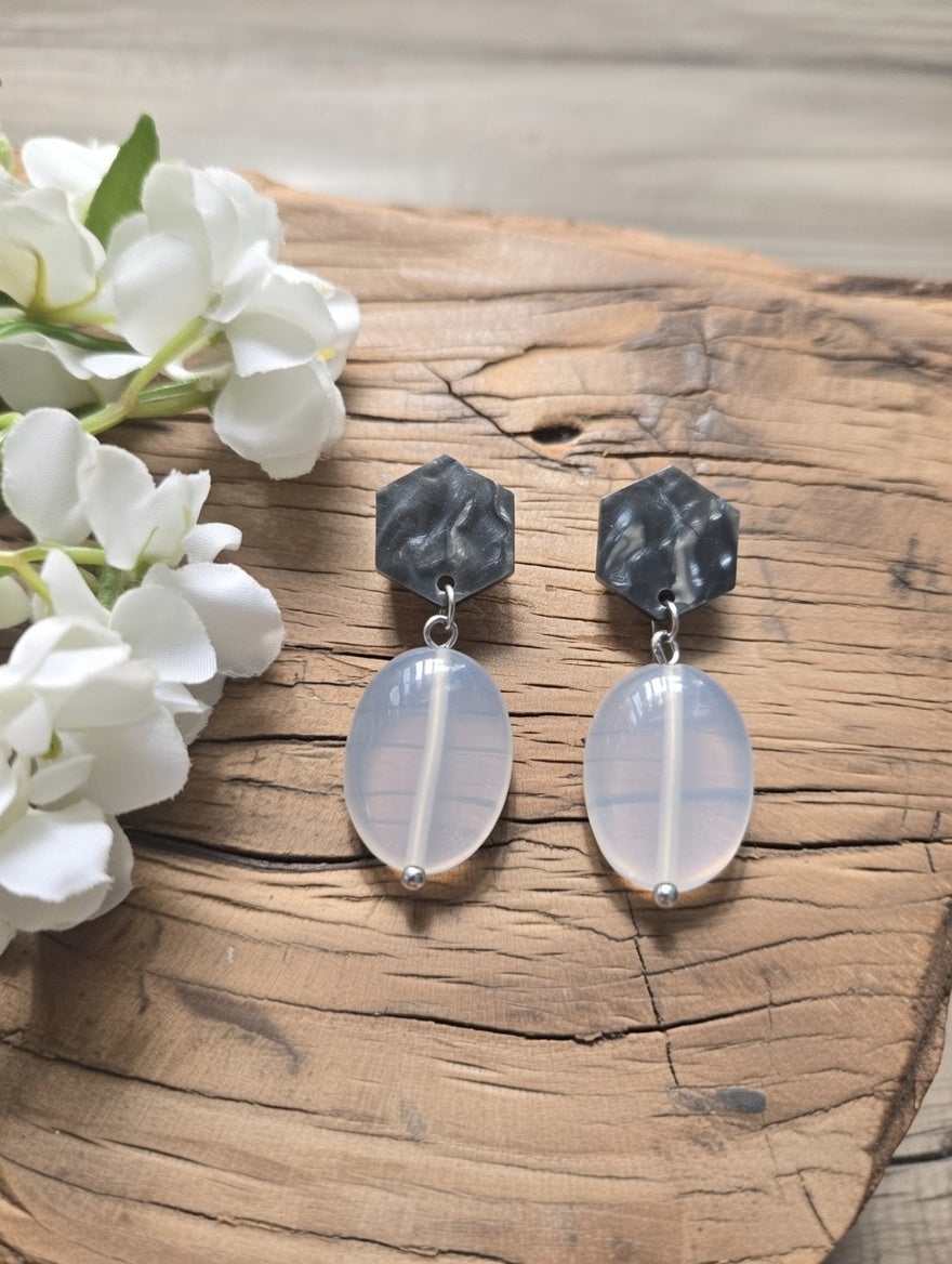 Chalcedony earrings