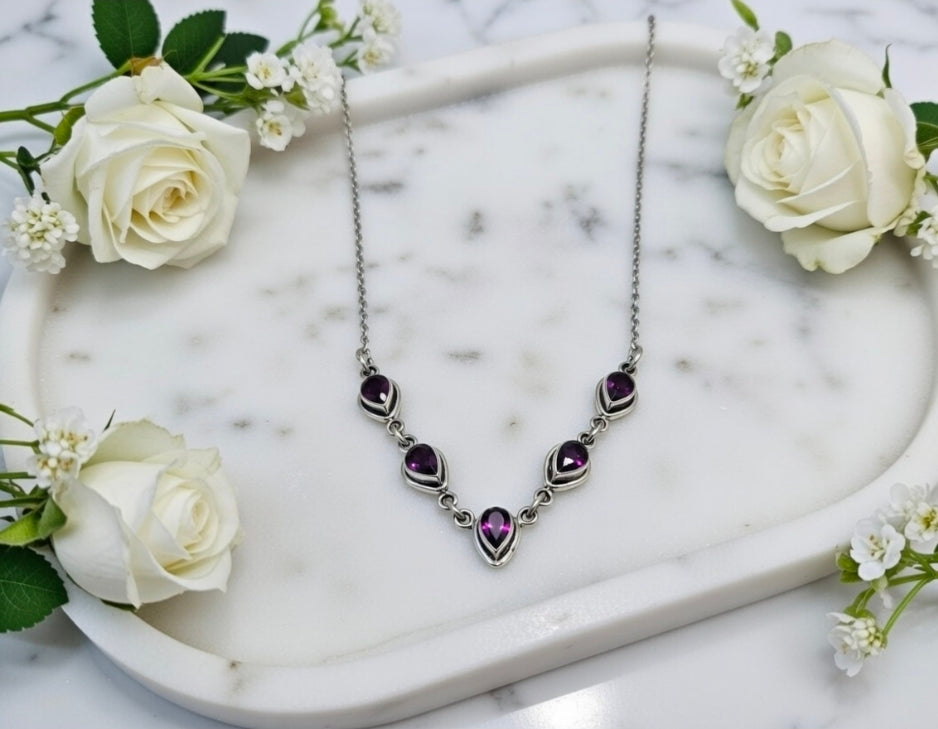 Almandine necklace